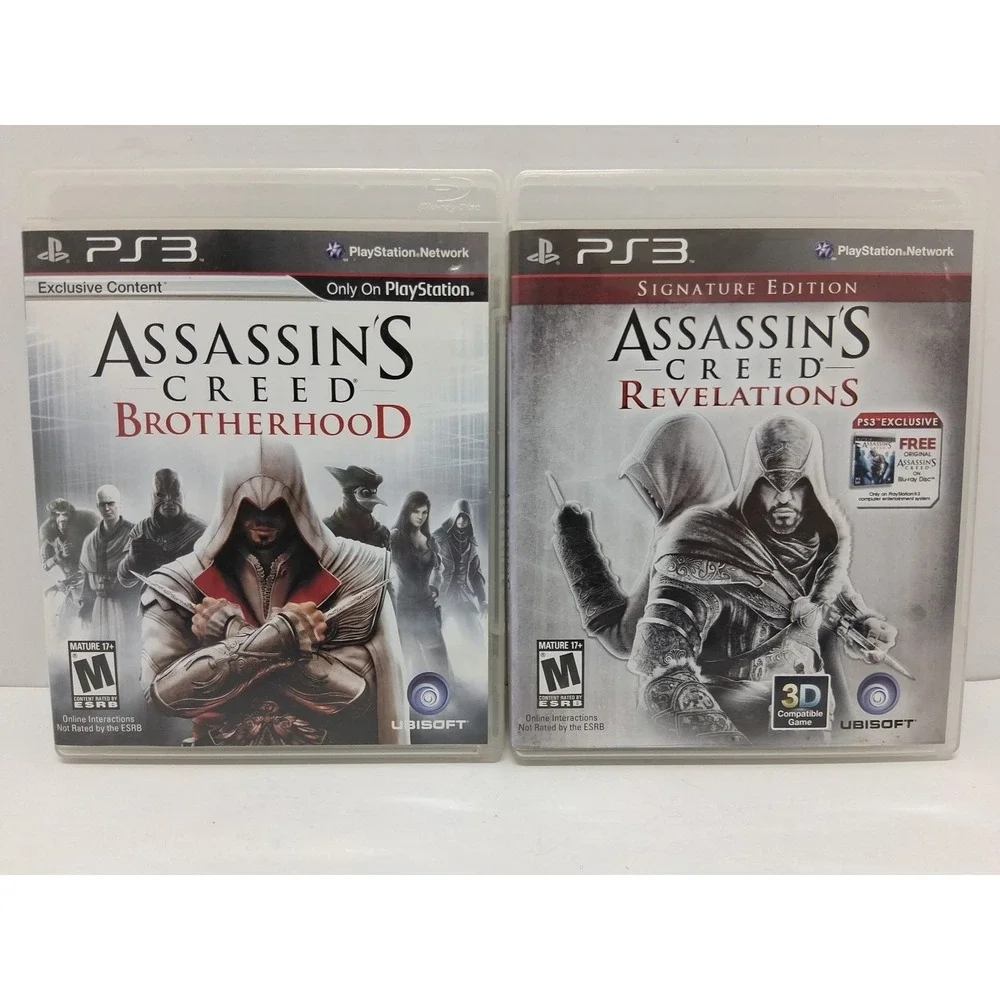 Sony PlayStation 3 Assassins Creed Brotherhood & Revelations Lot Of 2 Missing...